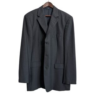 Brooks Brothers suit jacket men's 42L long gray 3 button single vented blazer‎